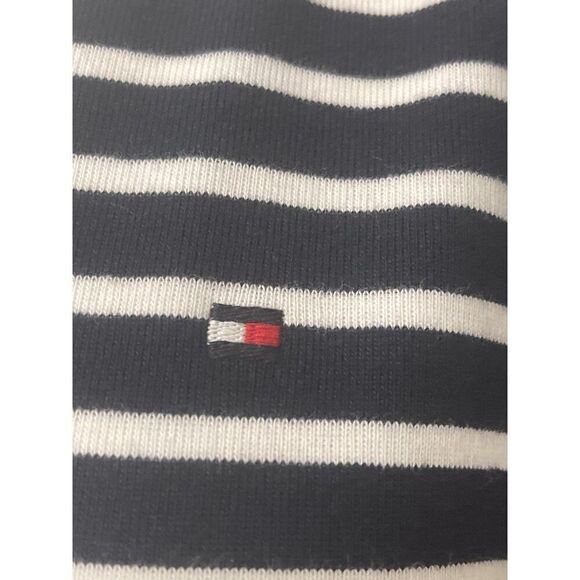 Tommy Hilfiger Women Short Sleeve Cold Shoulder Striped Top Size M - Picture 5 of 9